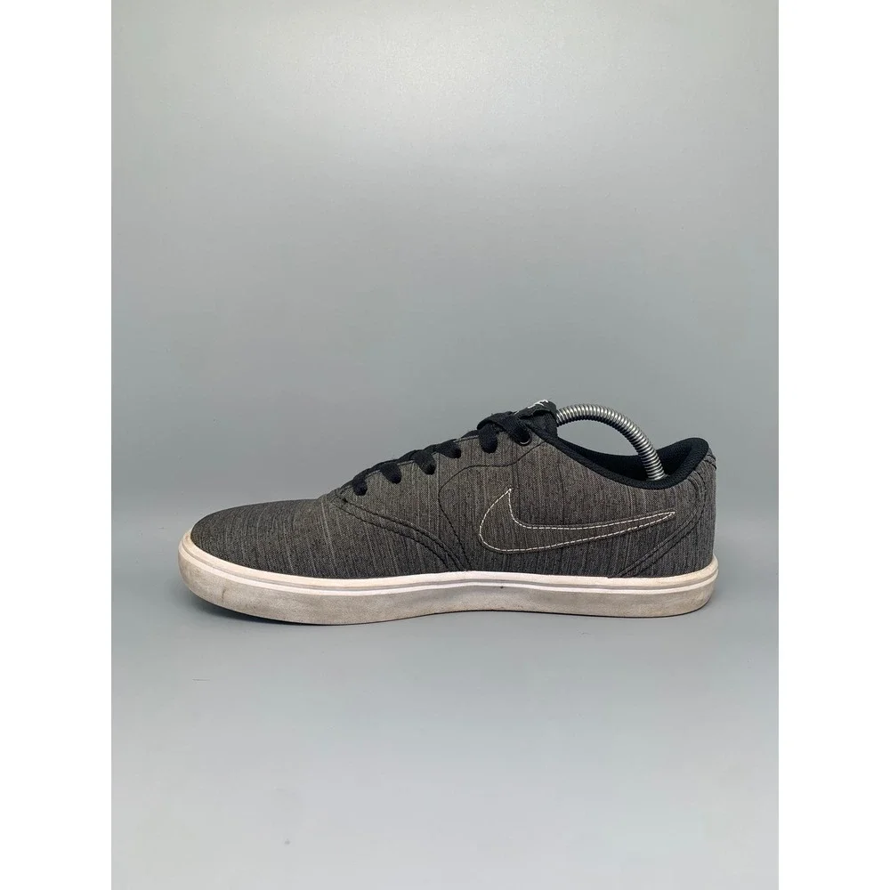 Nike SB Check Solarsoft Canvas‎ Black Shoes 844493-001 Men's Sz 10.5